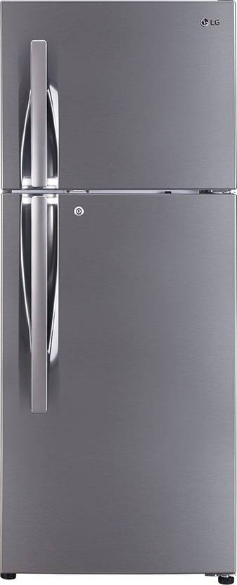 LG 260 L Frost Free Double Door 4 Star Refrigerator Shiny Steel, GL I292RPZL