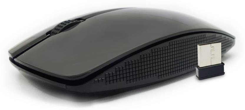Portronics Quest Wireless Laser Mouse USB, Black