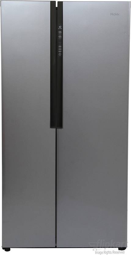 Haier 565 L Frost Free Side by Side Refrigerator Silver Steel / Grey, HRF 618SS
