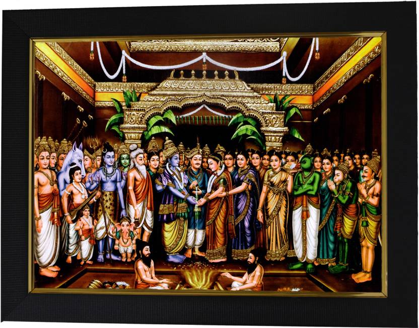 101Temples Lakshmi Venkateswara Swamy God Photo Religious Frame Best