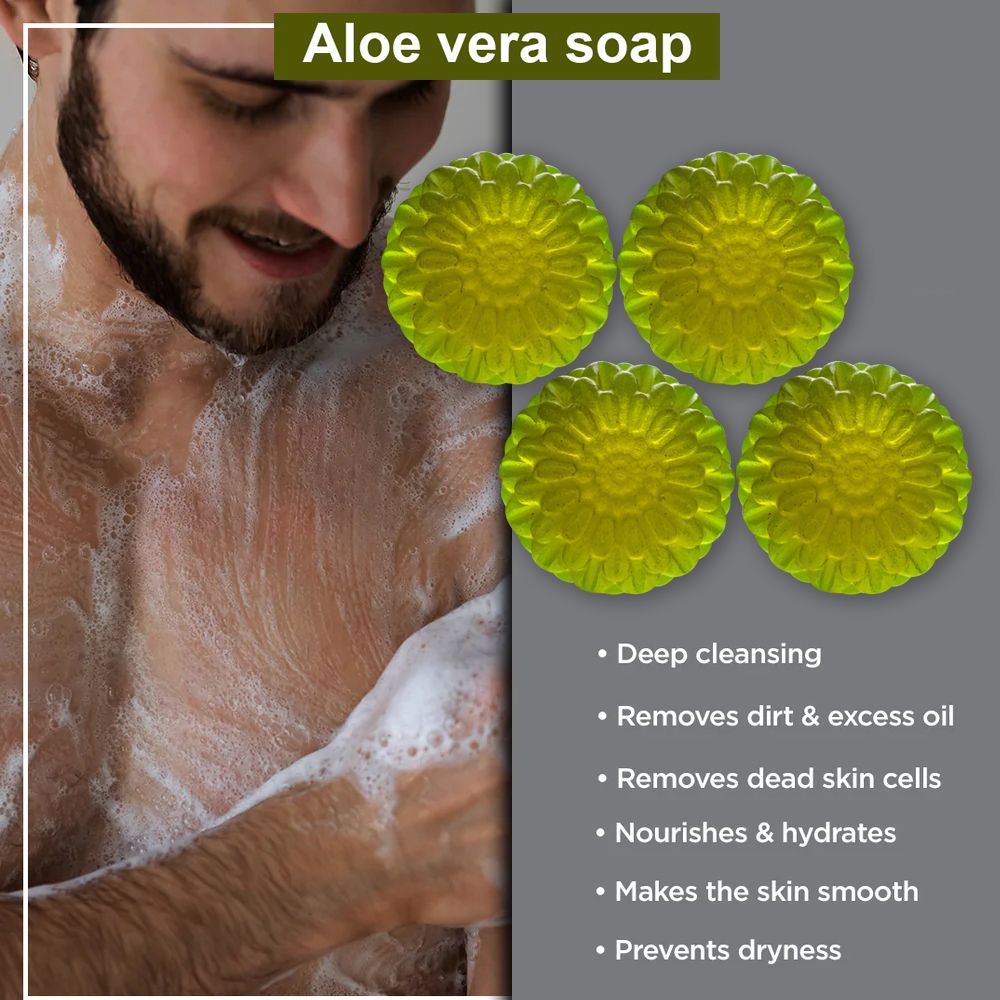 Gentle Aloevera Soap for All Skin Types (100GM) (PACK OF 4) (400 ... more — Flash AI Score 89/100