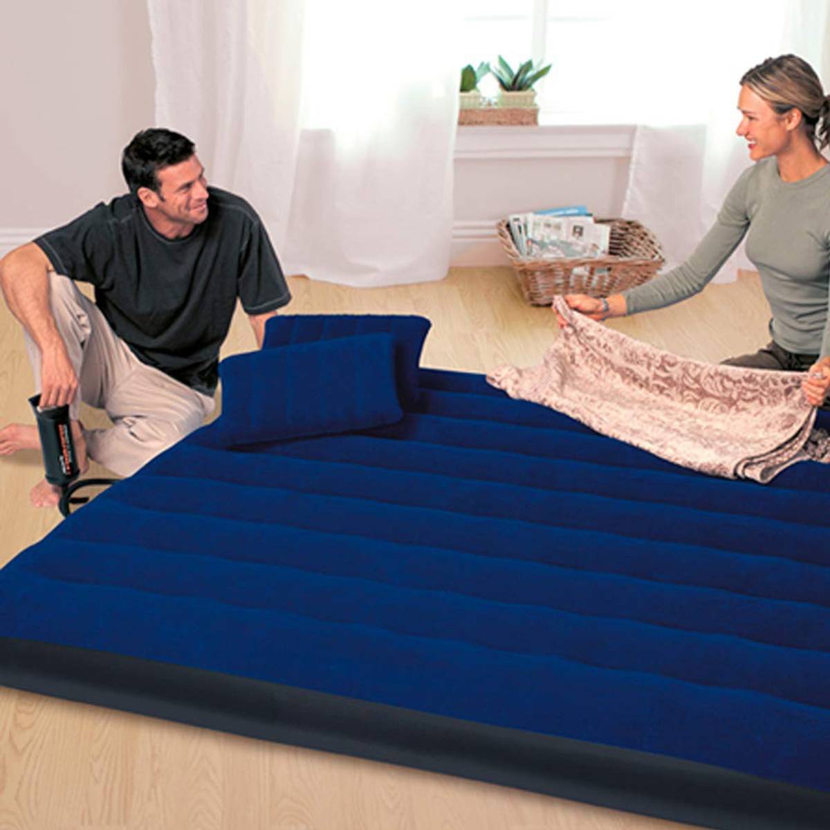 Inflatable Downy Queen Size Airbed PVC 2 Seater Inflatable Sofa — photo 3