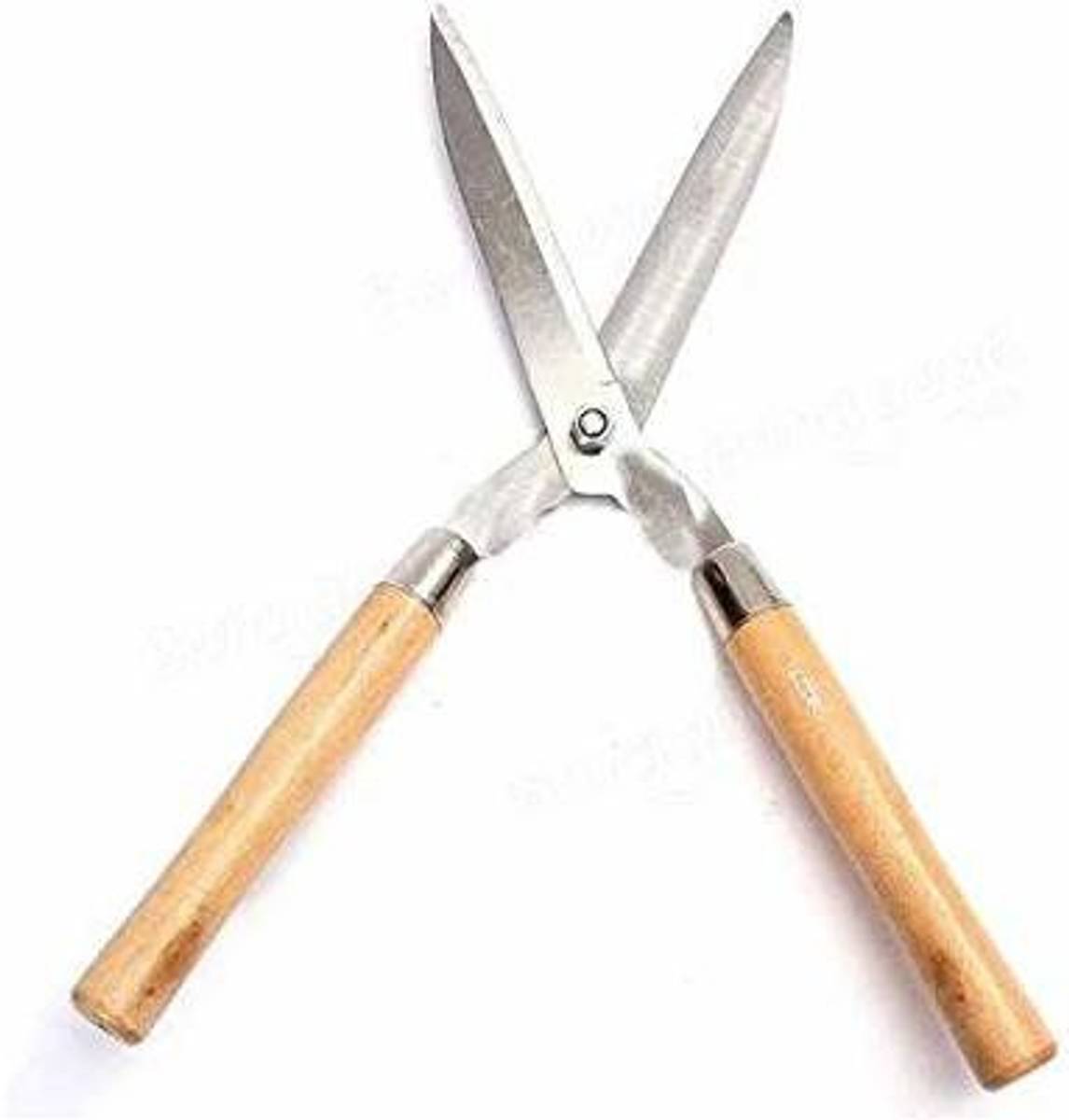 Green India Ergonomic Wooden Handle Hedge Shears, Bush Clipper Hedge Shear — photo 3