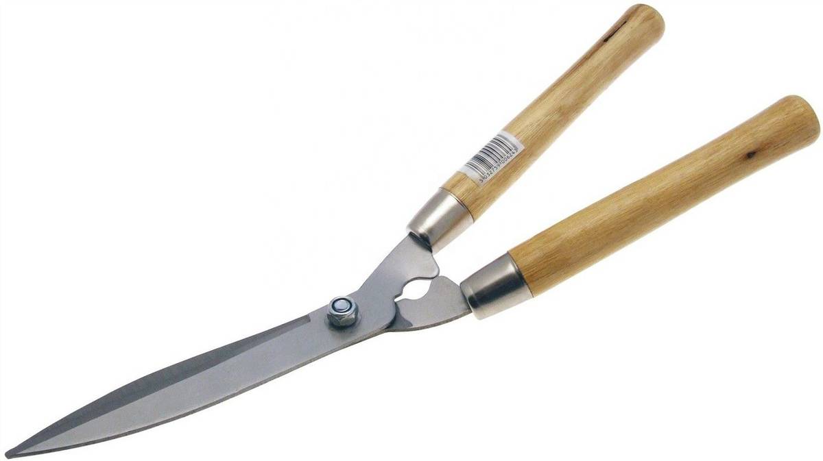 Agritec Garden Tools-Hedge Shear wooden handle lawn or grass cutter Hegde shear Grass Cutter,Lawn Cutter,Garen cutter,Plant Cutter,Grass Trimmer Hedge Shear