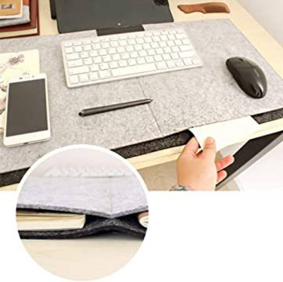 Laptop Desk Pad Office Desk Pad Table Computer Matt for Office Non-Slip Desk Blotter Dual Sided Mousepad — photo 3