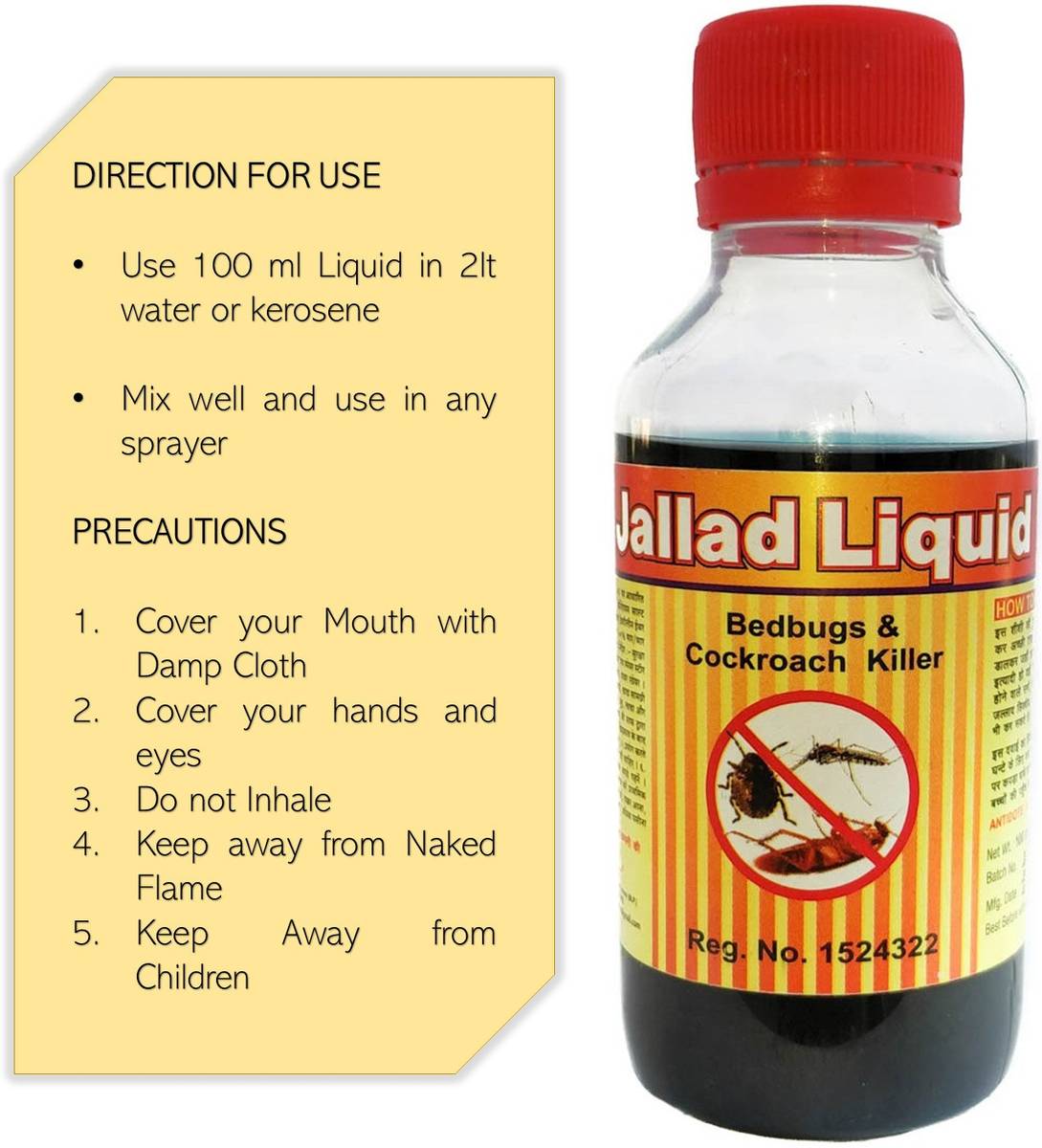 JALLAD LIQUID Multi Insect Killer Powerful Insect Killer Strong 500ml — photo 4
