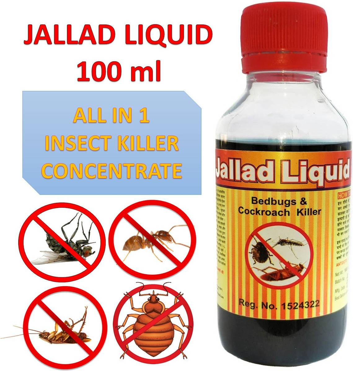 JALLAD LIQUID Multi Insect Killer Powerful Insect Killer Strong 500ml — photo 5