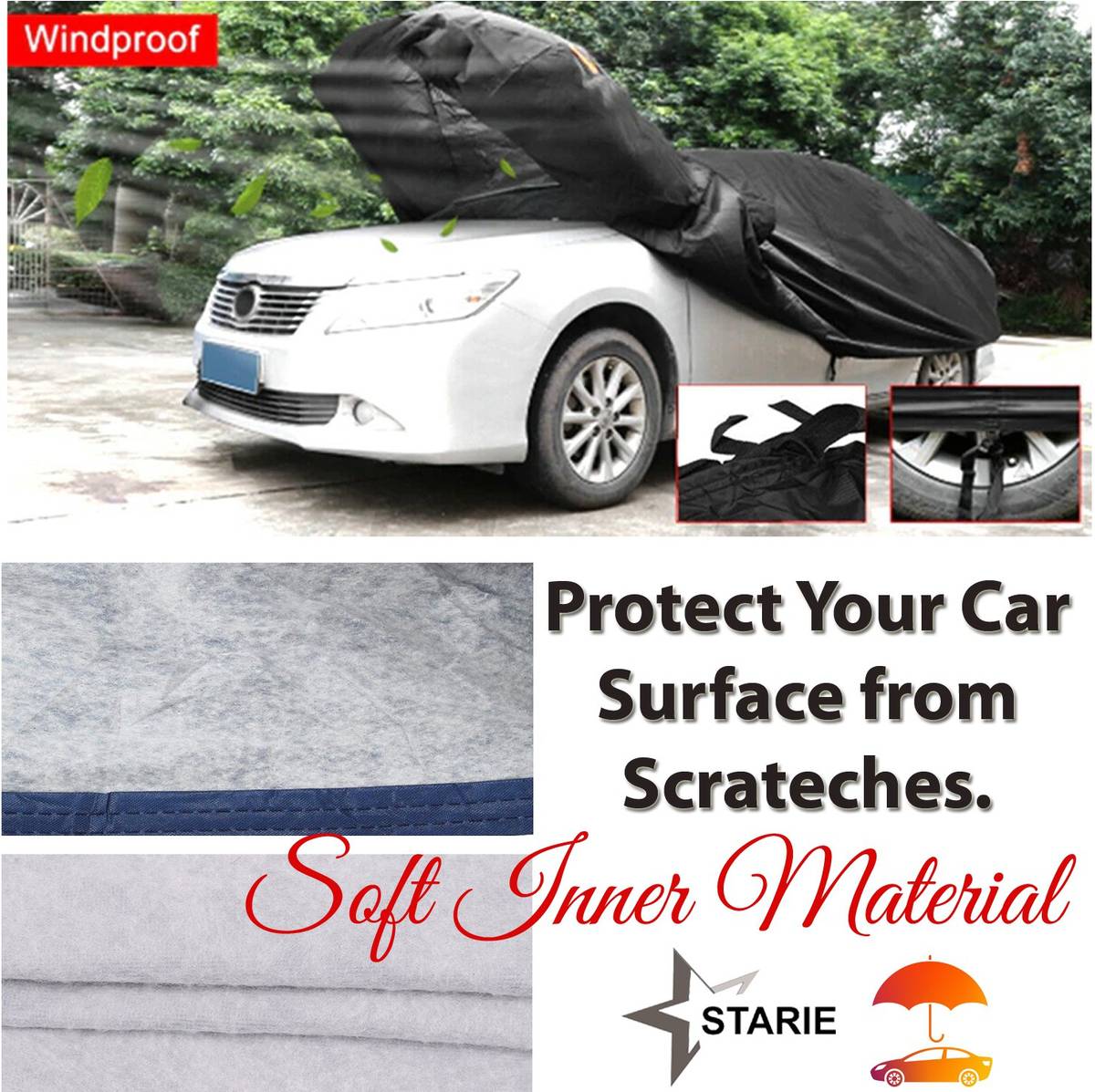 STARIE Car Cover For Honda City (With Mirror Pockets) — photo 4