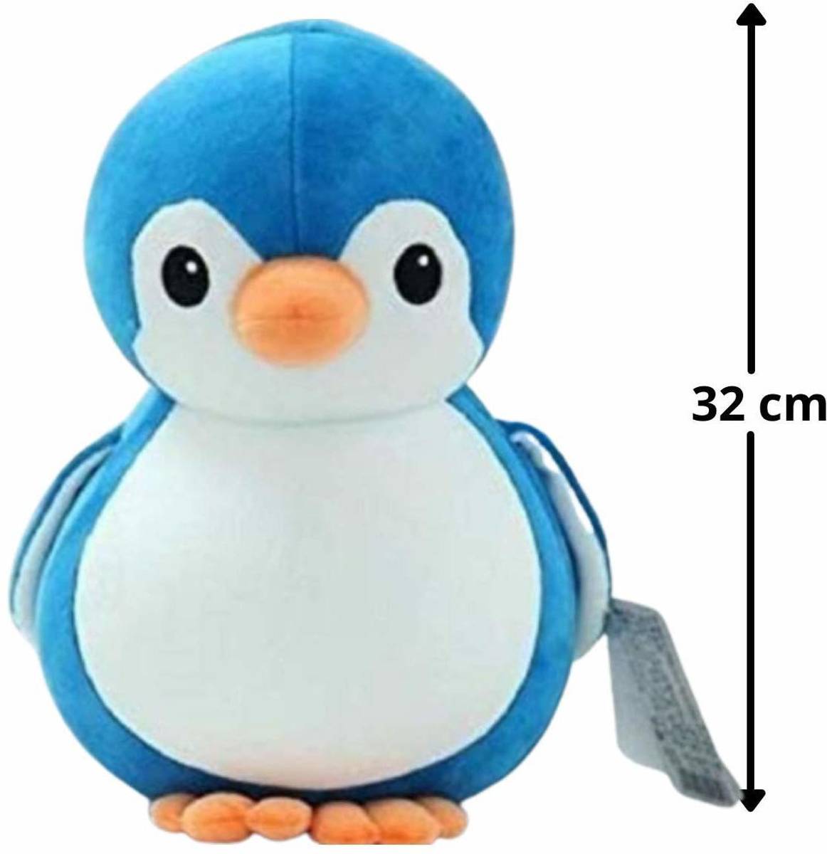 Cute Trendy Blue Penguin Soft Toy  - 30 cm — photo 3
