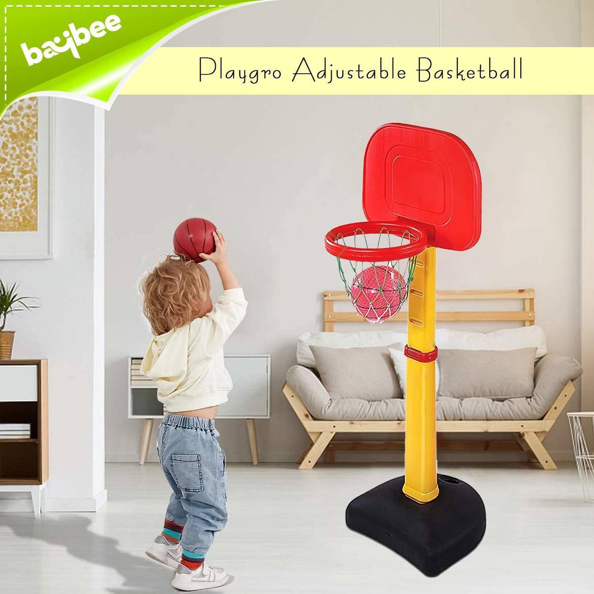 baybee Multi Activity Sports Basketball For Kids Outdoor & Indoor Games Toys For Kids Basketball — photo 5