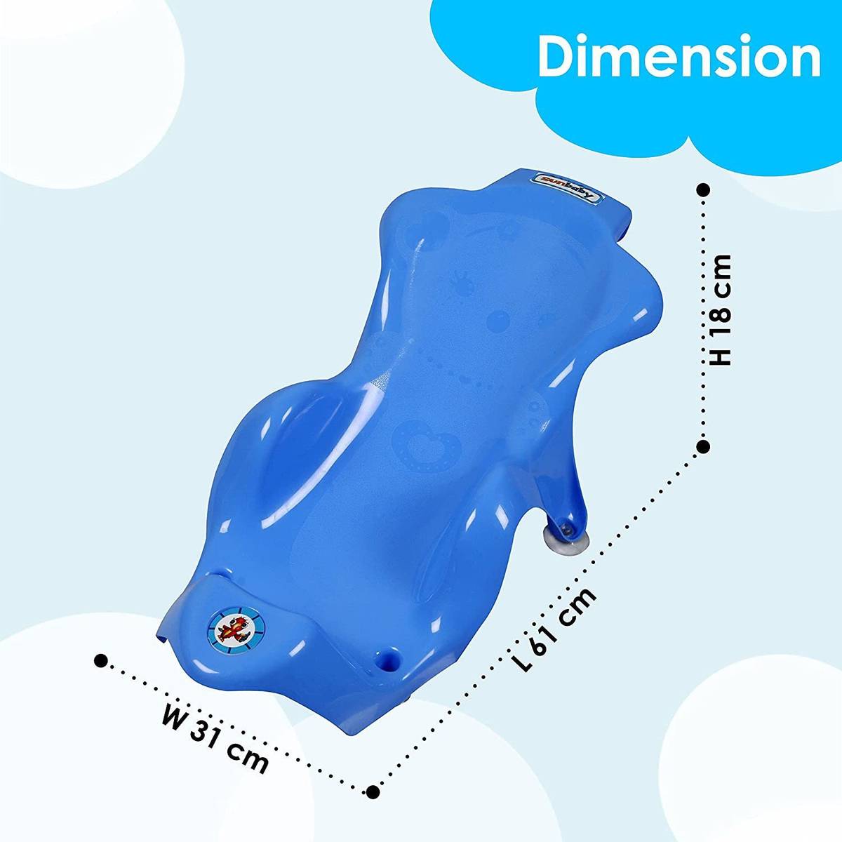 Little Funky Baby Anti Slip BathSling for Bathing,Baby Shower,Bubble Bath-Combo — photo 4
