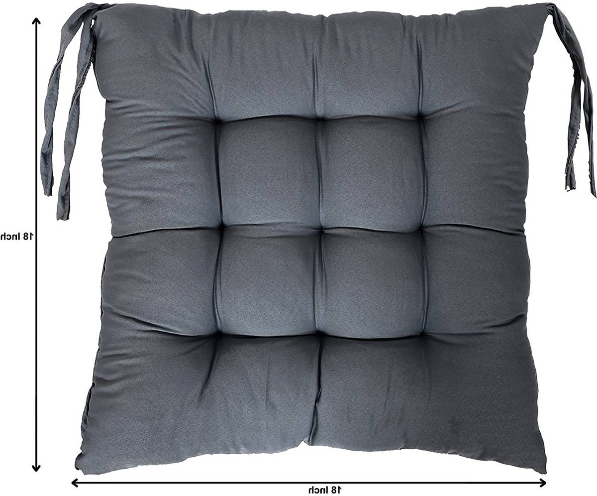 AMAK INC Microfibre Chair Pad Pack of 2 Solid — photo 3
