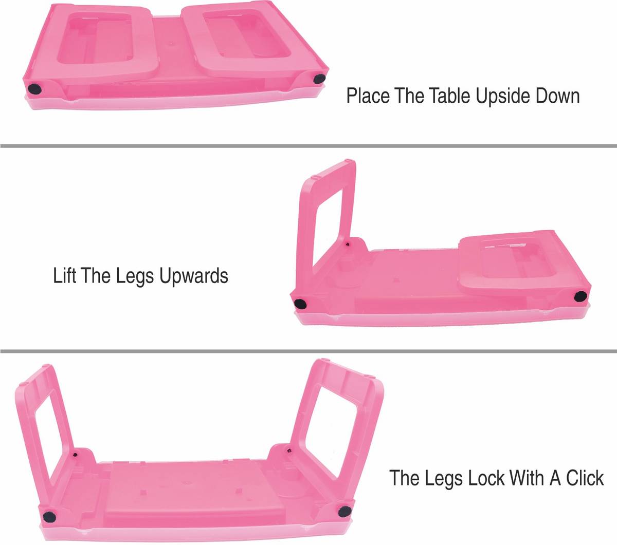 SKI Kids Study Table/ Laptop Table, Multipurpose Folding Plastic Portable Laptop Table — photo 5