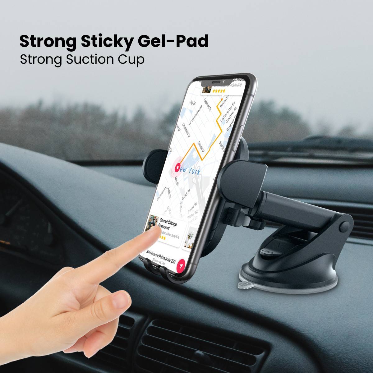 Portronics Car Mobile Holder for Dashboard, Windshield — photo 4