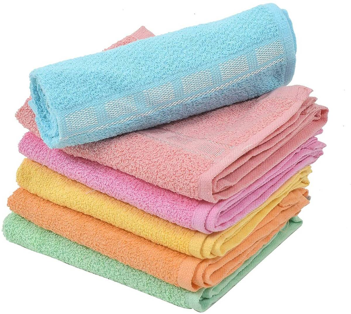 SOMUDEE TOWEL FOR KITCHEN SET OF 6 PCS SIZE 14*21 INCH Multicolor Cloth Napkins