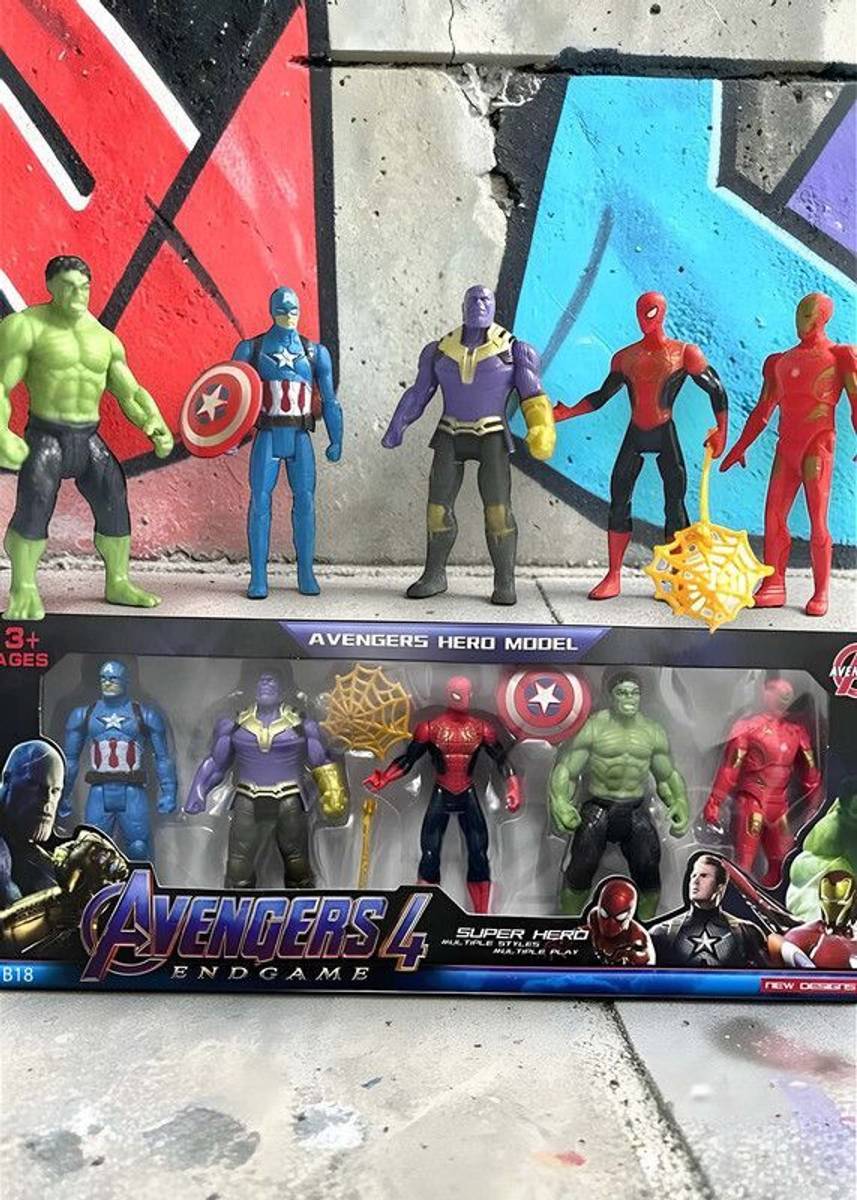 CreatMii 5 Avenger Super Hero Action Figure Toy Set for Kids and Boys_P7