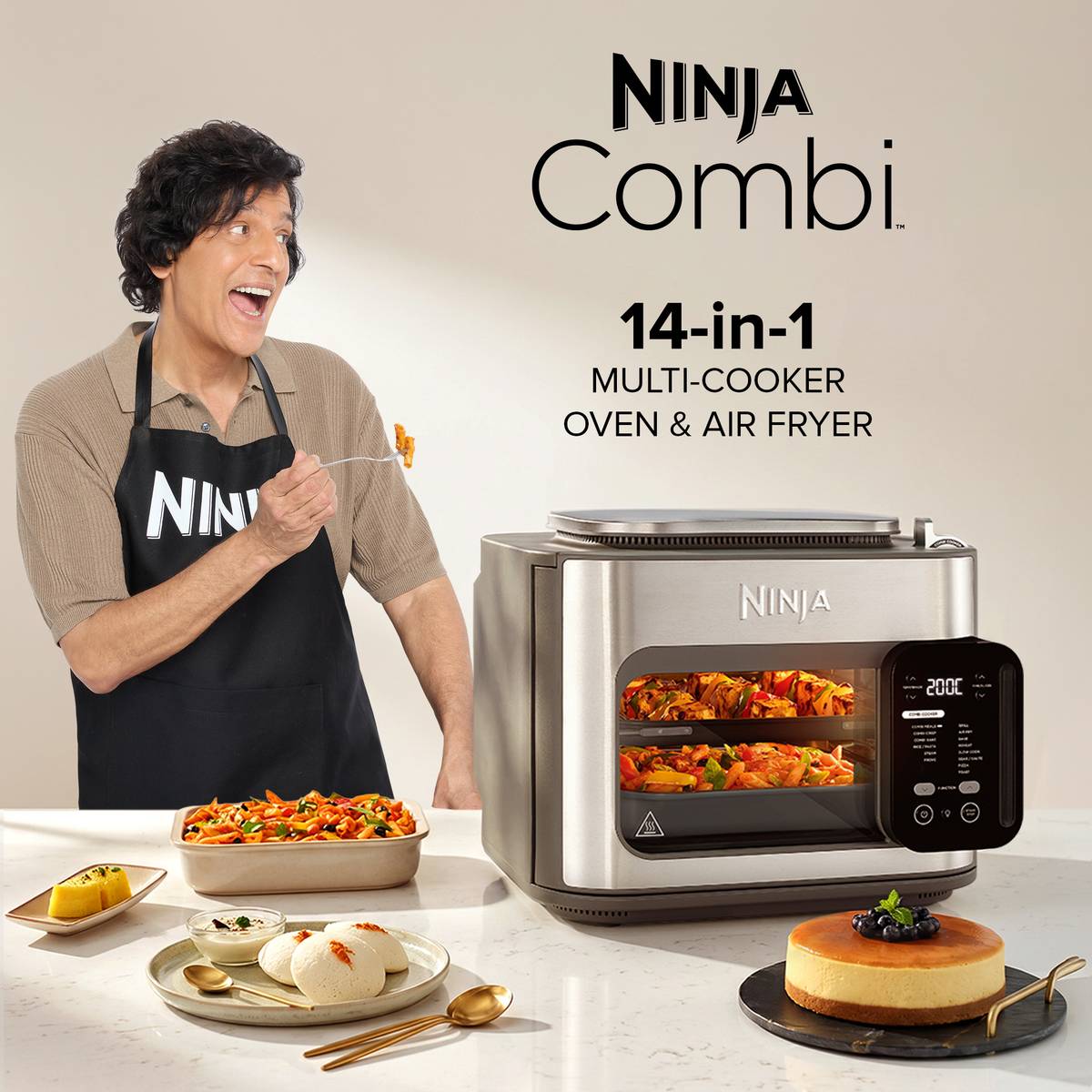 Ninja SFP701IN Combi 14-in-1 Multi-Cooker–HyperSteam & Technology, Cooks 3 Family Meals Air Fryer — photo 2