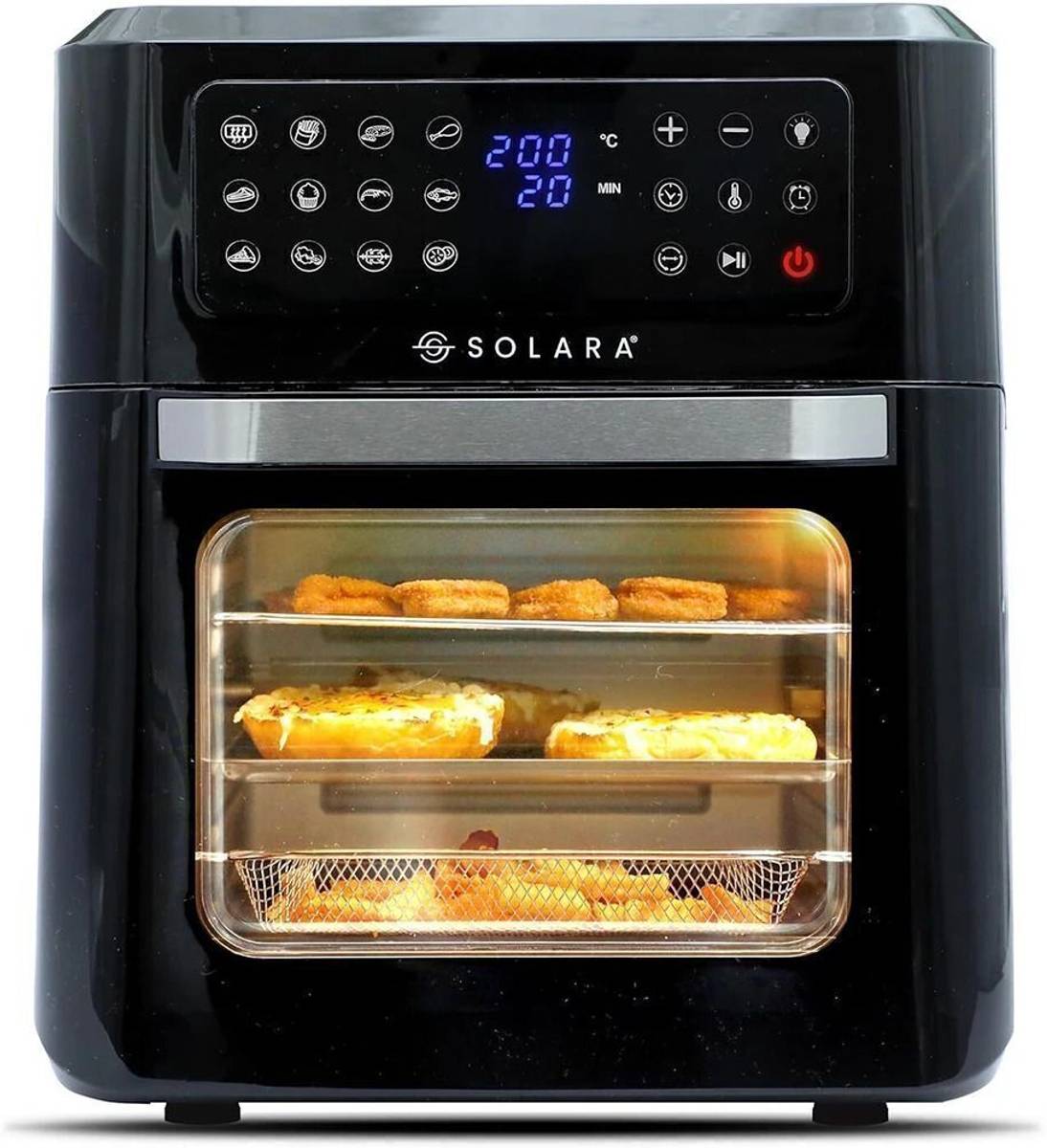 Solara Air Fryer Oven 12L for Home, 360 Rapid Air Circulation with 12 Preset Menus, Air Fryer