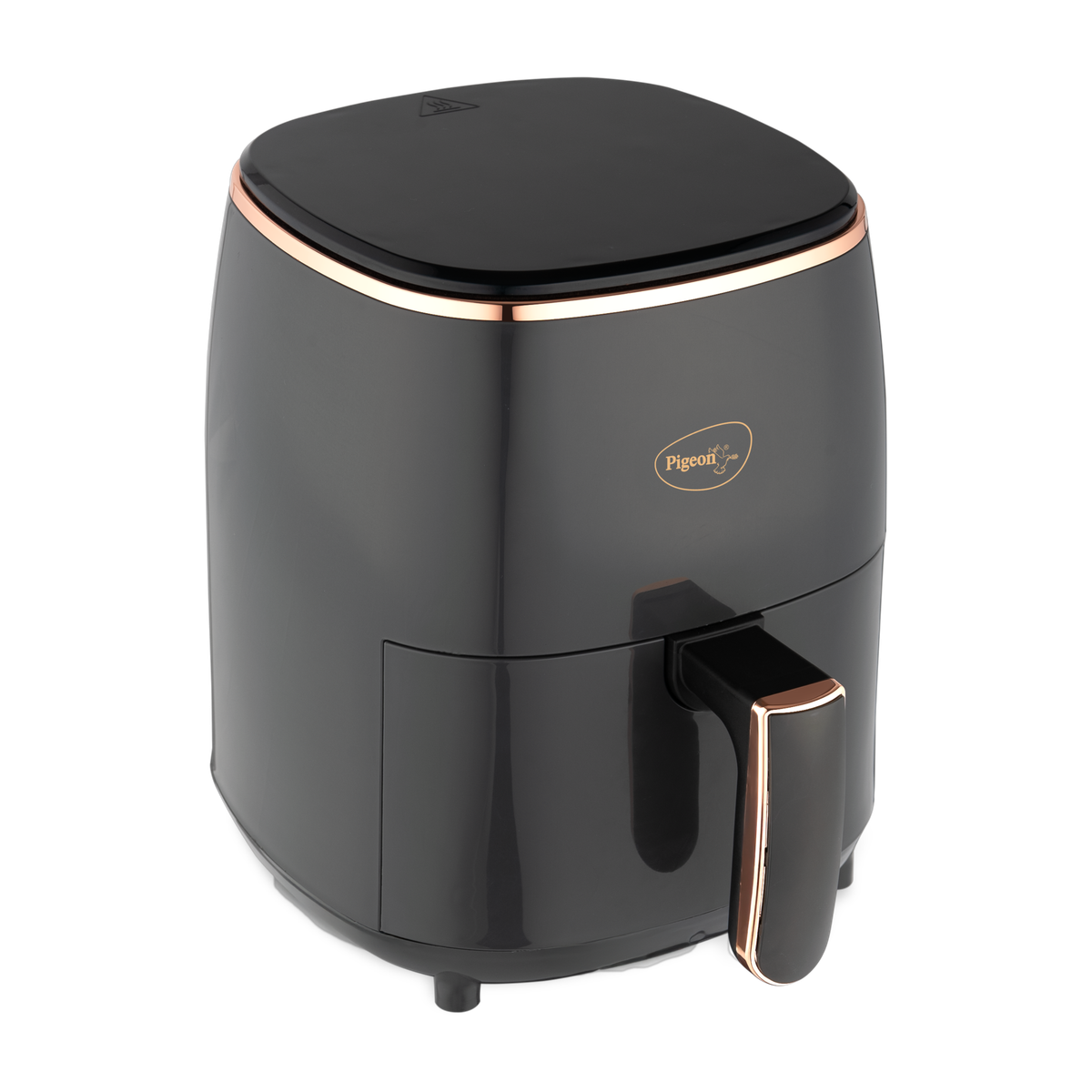 Pigeon Healthifry+ with 360 High Speed Air Circulation Technology 1200 W with Non-Stick Basket - Grey Air Fryer