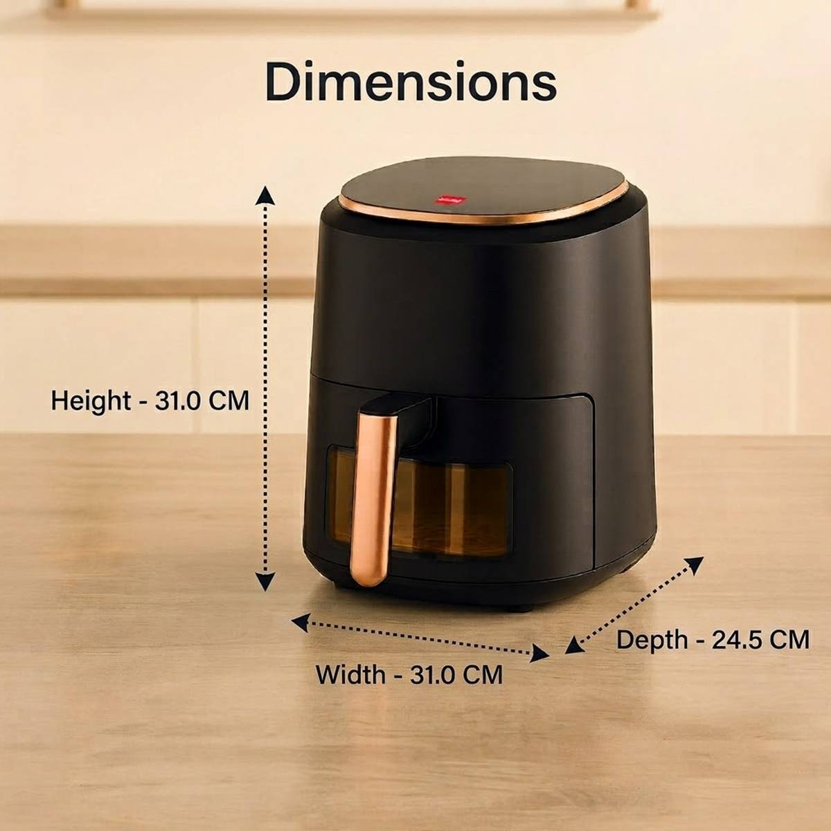 Smart Pro Digital Display & Touch Control Panel, Uses up to 90% Less Fat 1400 W Air Fryer — photo 5