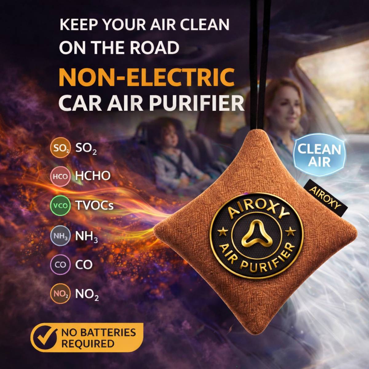 airoxy Silky Brown Car Air Purifier — photo 4
