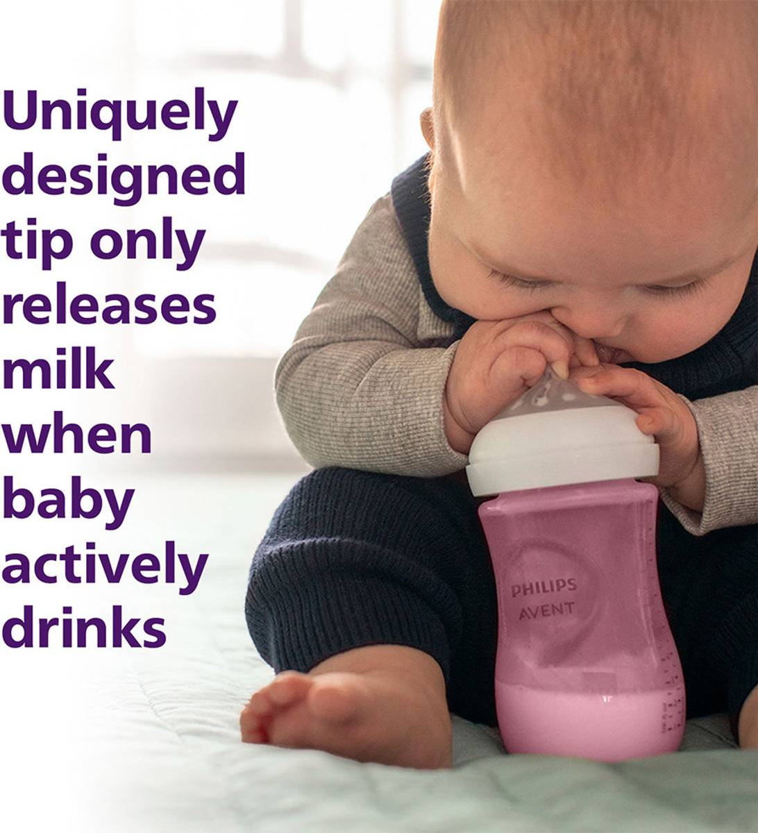 Philips Avent SCY903/11 Natural Response Baby Bottle for 3-6 months Medium Flow Nipple - 260 ml — photo 5