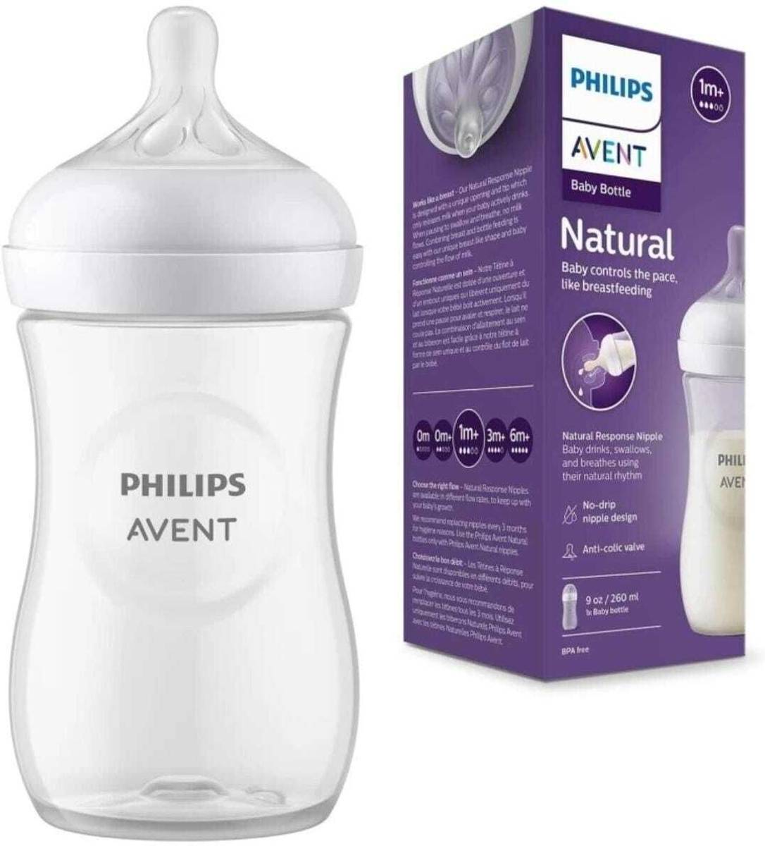 Philips Avent Natural Bottle 260ml (Twin) SCY903/02 - 520 ml — photo 5