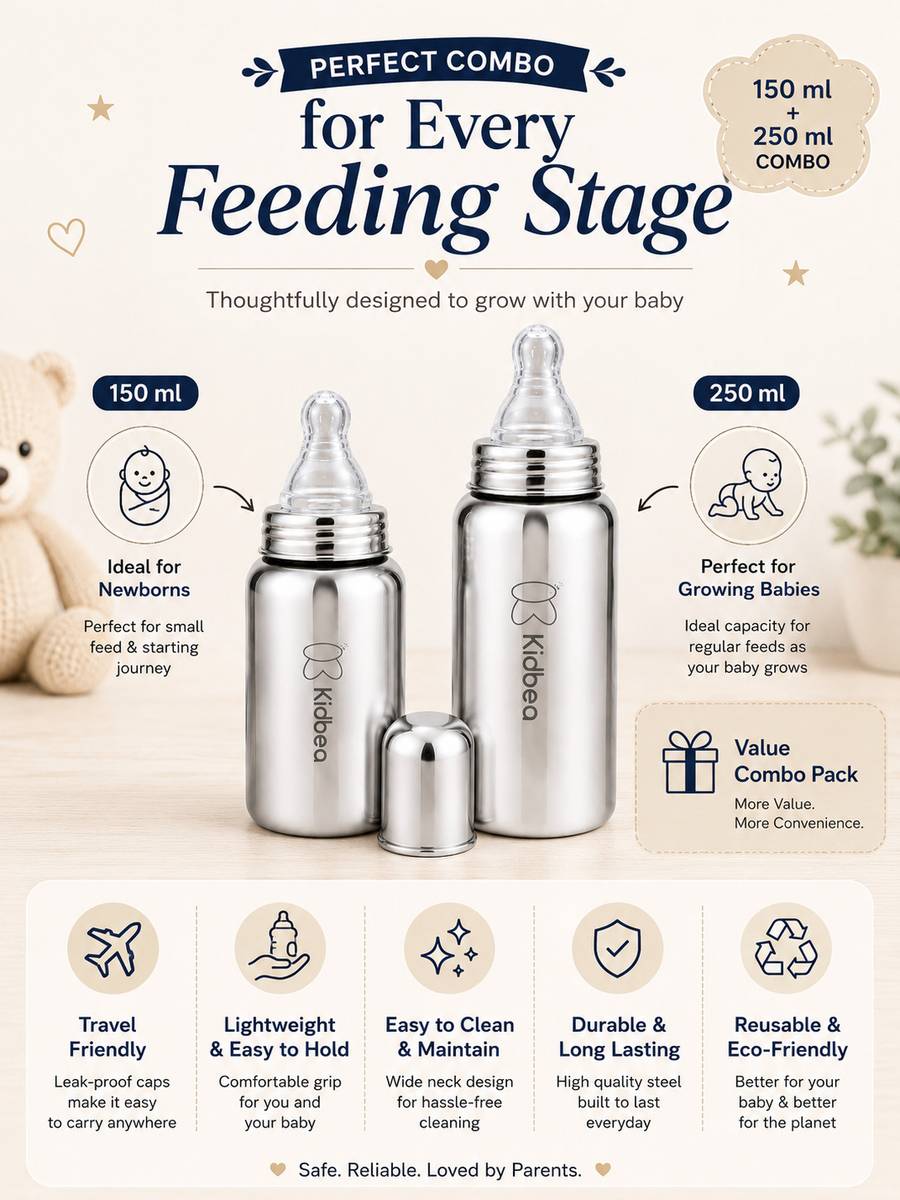 Kidbea Premium Baby Bottle Combo 150ml & 250ml - 400 ml — photo 2