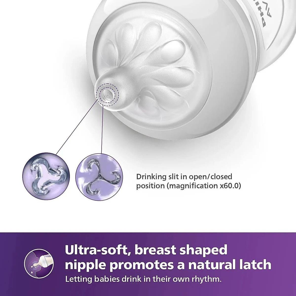 Philips Avent Natural Bottle 260ml (Twin) SCY903/02 - 520 ml — photo 2