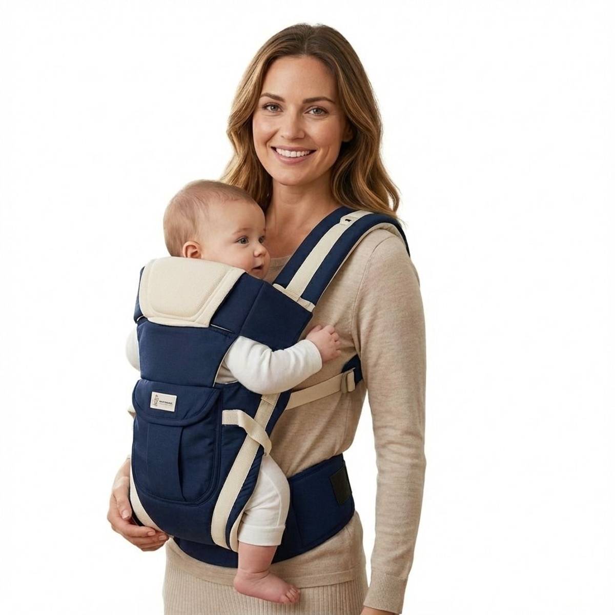 CTM EXPORTS High Quality Baby Carrier Bag with Strong Belt 4 in 1 Position (Blue) Baby Carrier