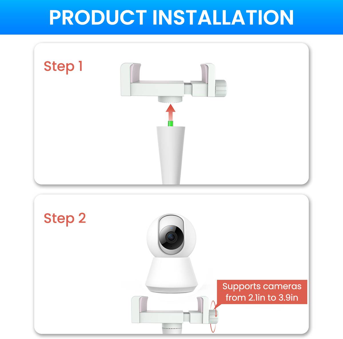 SERPLEX Flexible  Arm Holder Adjustable Mount Crib Secure Clamp Camera Audio and Video Baby Monitor — photo 2