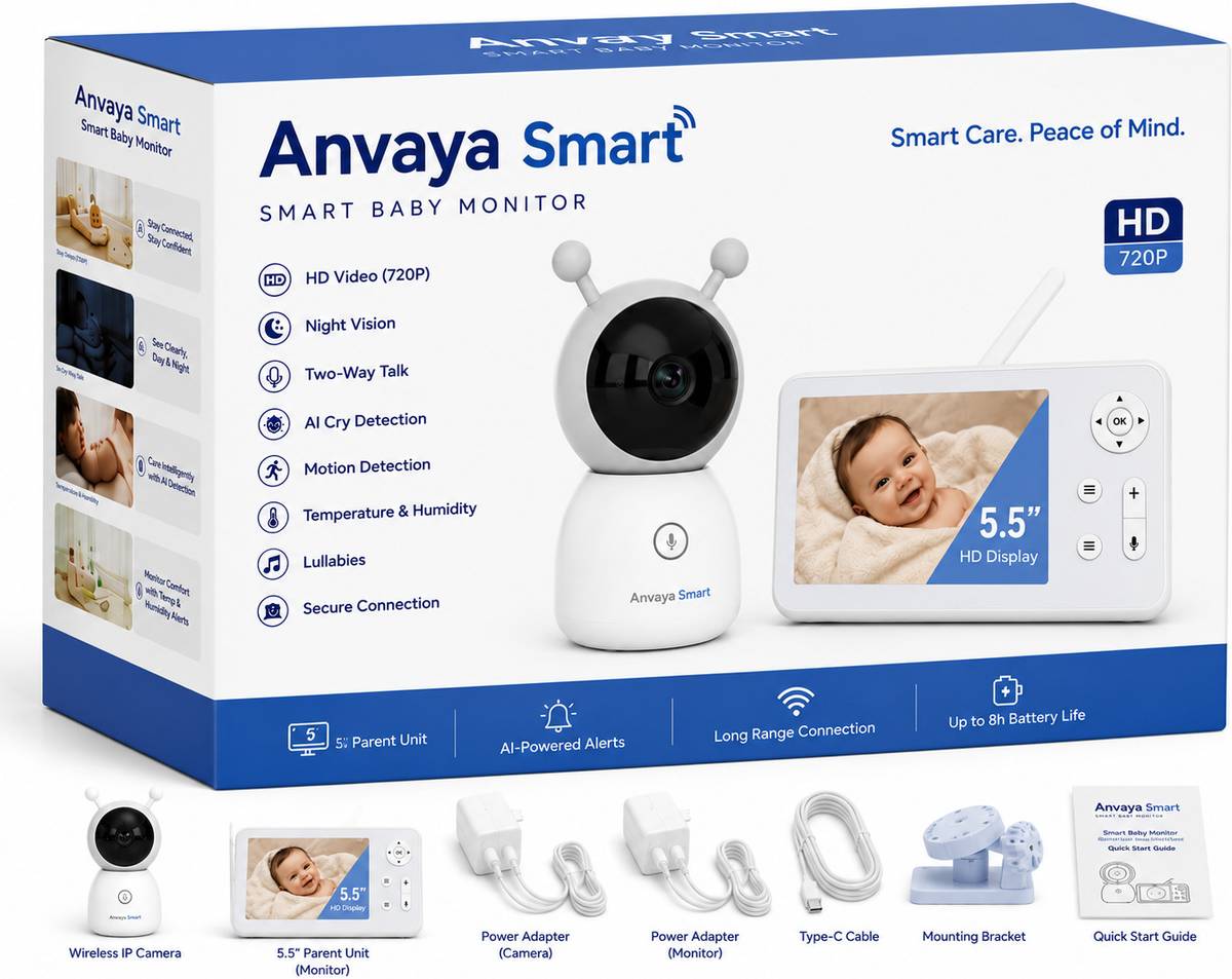 Anvaya Smart Anvaya Smart Sense Audio and Video Baby Monitor — photo 4
