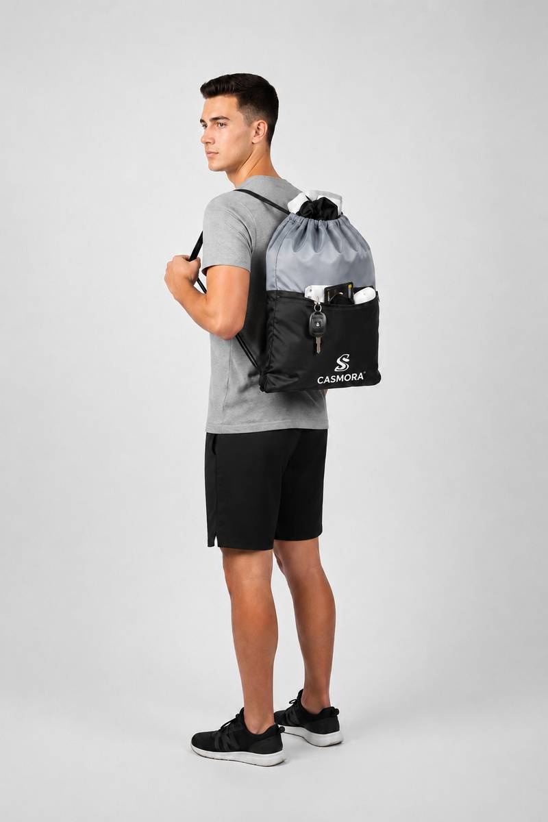 Day backpack Drawstring Gym Bags Dori Bag Sports Yoga Travel Cycling Swimming 10 L Backpack — photo 4