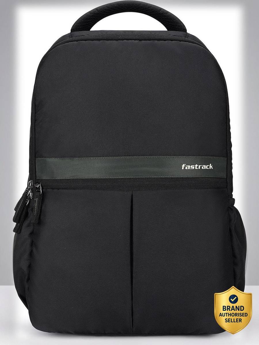 Fastrack Unisex Twinzip Laptop Backpack with 15"LaptopSleeve 23 L Laptop Backpack