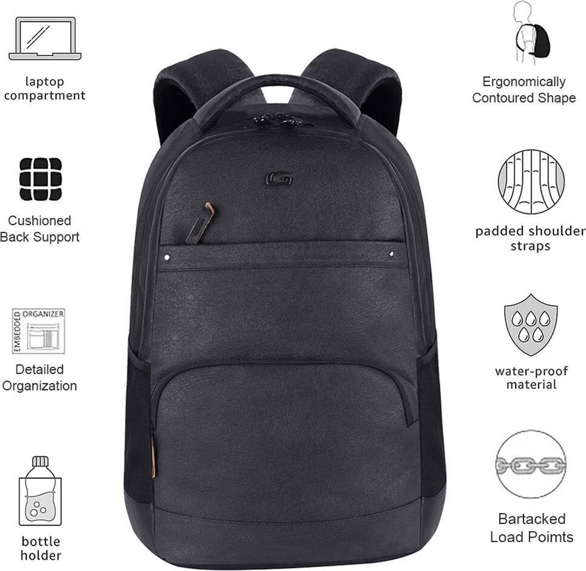 Vintage 2 Leather without Anti Theft 33 L Laptop Backpack — photo 5