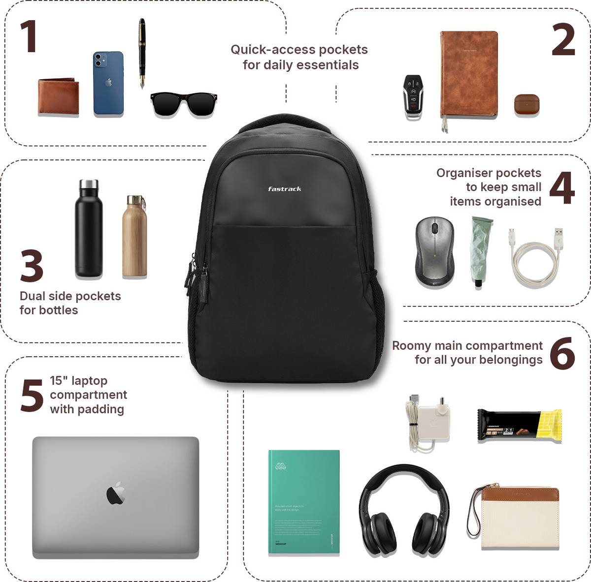 Unisex Carrypack with 15"LaptopSleeve 21 L Laptop Backpack — photo 4