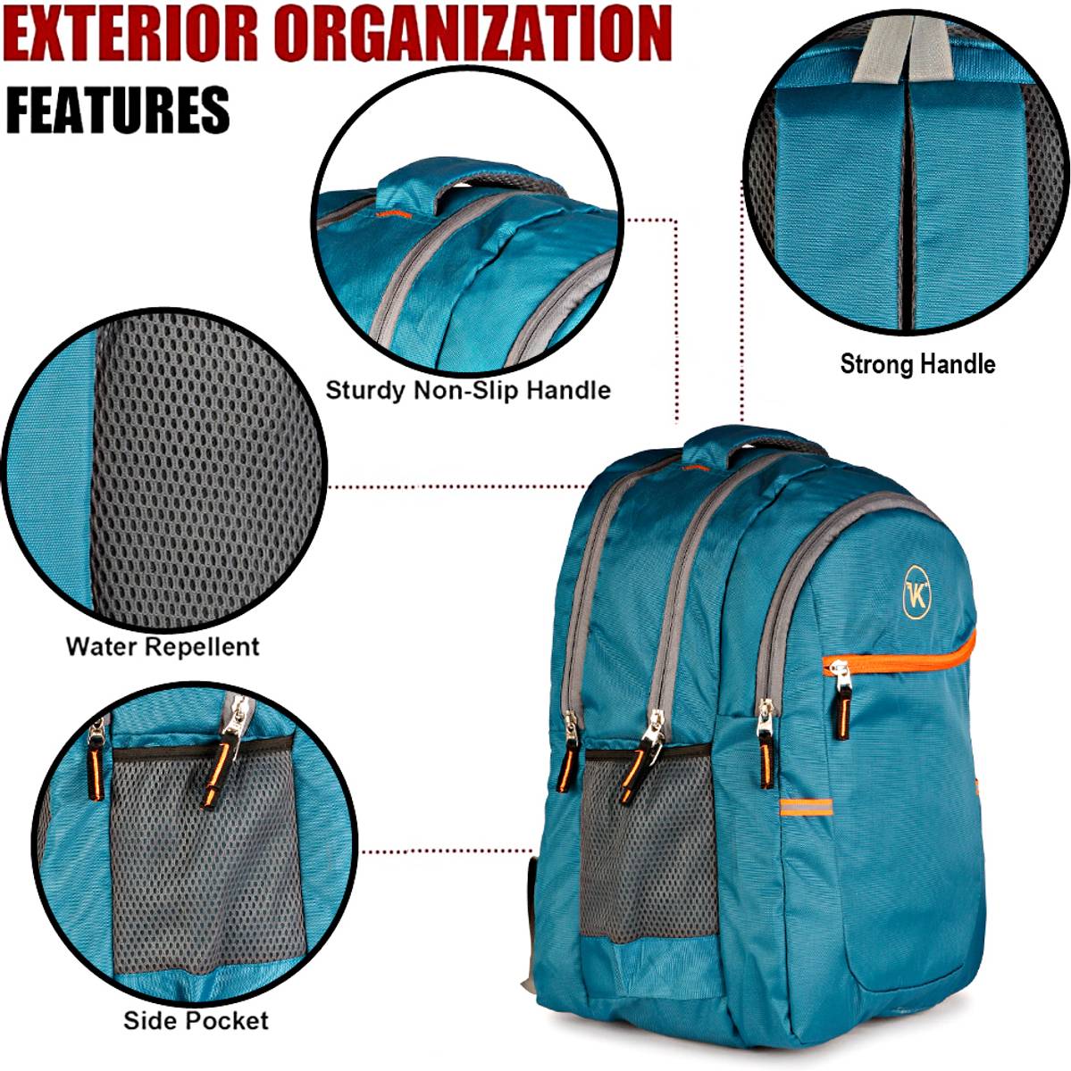 VK Fashions Unisex Spacious Thunder 35 L Laptop Backpack — photo 2