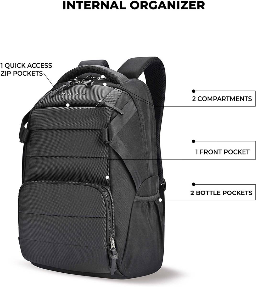 Gear Aspire Faux Leather Laptop Backpack 17 26 L Laptop Backpack — photo 3