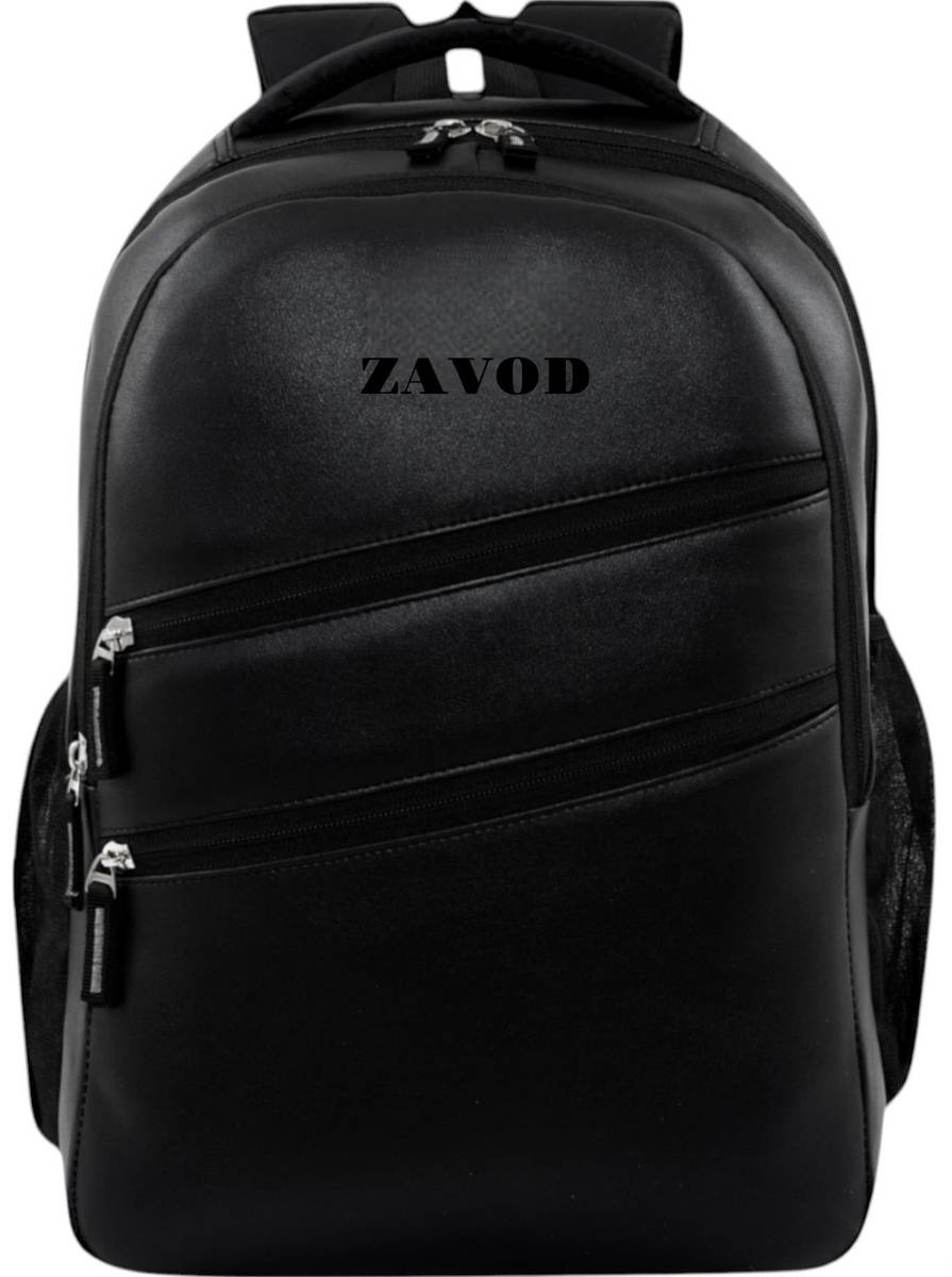 Zavod Premium Faux Leather Backpack | Office, College & Travel Bag for Men & Women 34 L Laptop Backpack