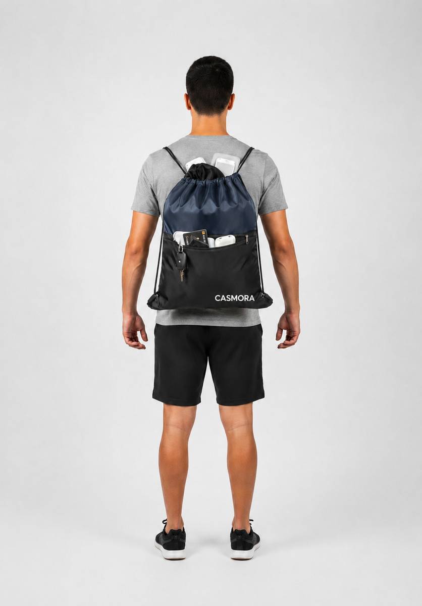 Day backpack Drawstring Gym Bags Dori Bag Sports Yoga Travel Cycling Swimming 10 L Backpack — photo 4