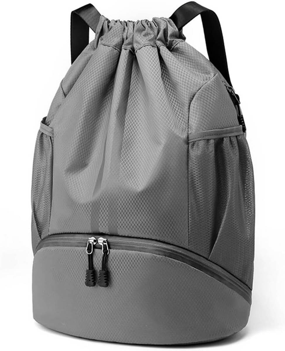 BROGBUS Drawstring Gym Backpack for Men & Women, Wet Pocket, 22L 22 L Backpack
