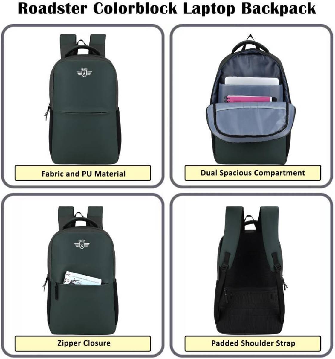 Roadster Stylish & Trendy 30 L Laptop Backpack — photo 3