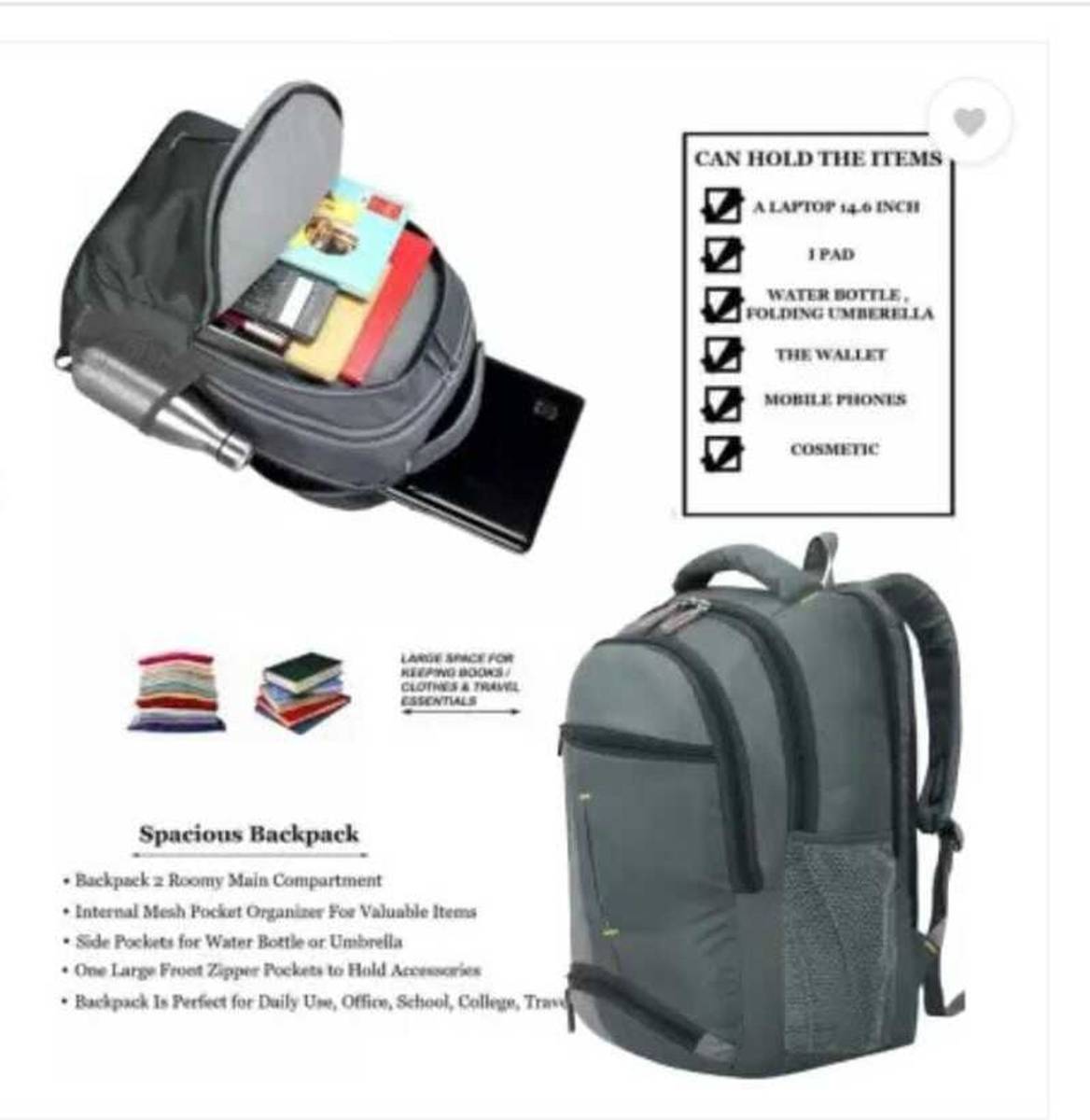 ZOZO ENTERPRISES Large 35 L Laptop Backpack Bag/Backpack for Men Women Boys & Girls 35 L Backpack — photo 4