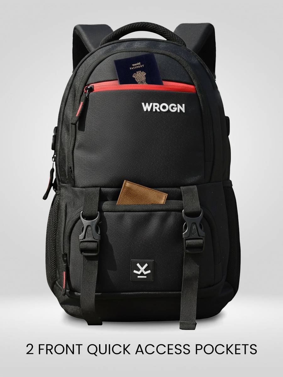 WROGN ASHPER Unisex with USB Port and Rain Cover 40 L Laptop Backpack — photo 4