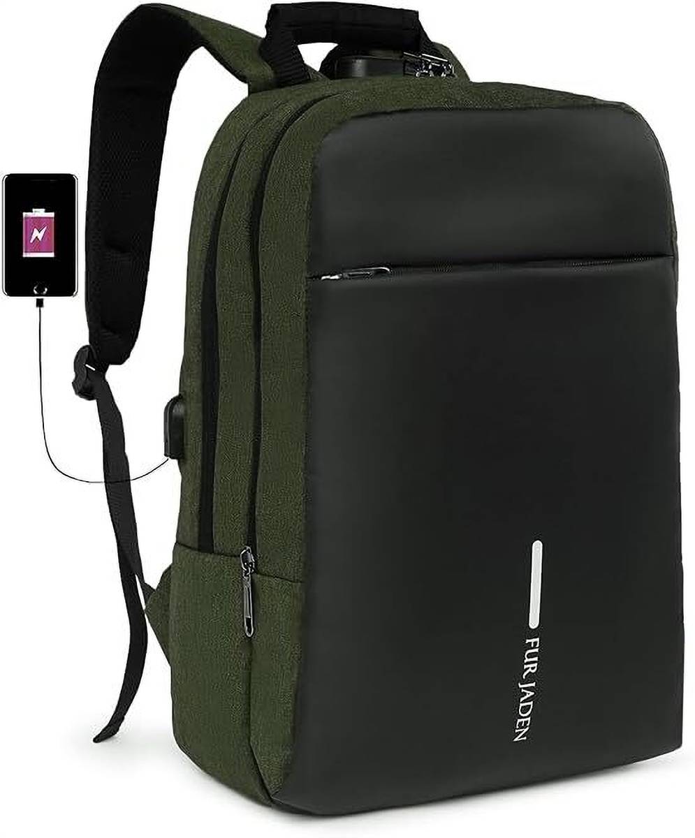 FUR JADEN With Anti-Theft Number Lock USB Charging Port and 15.6 Inch Laptop Compartment 20 L Laptop Backpack