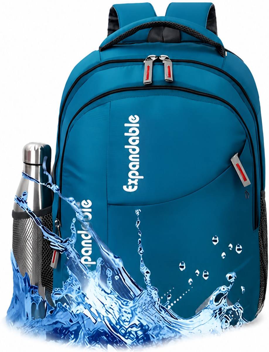 Expandable Waterproof School Bag for Kids, Spacious Blue Backpack 25 L Backpack