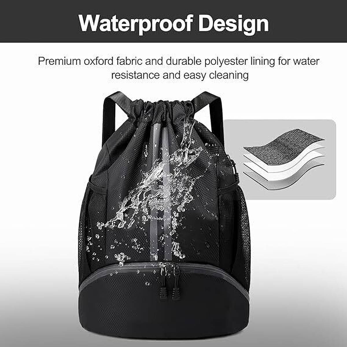 Worldstar Basketball Sport Drawstring Bag Large Capacity Fitness Backpack traveling bag 30 L Backpack — photo 4