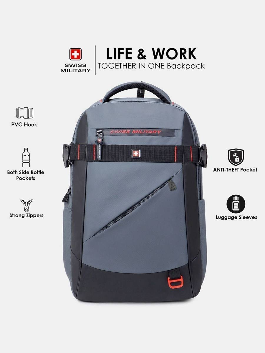 SWISS MILITARY GHOST X Multi Utility Backpack with Headphone Socket 30 L Backpack — photo 4