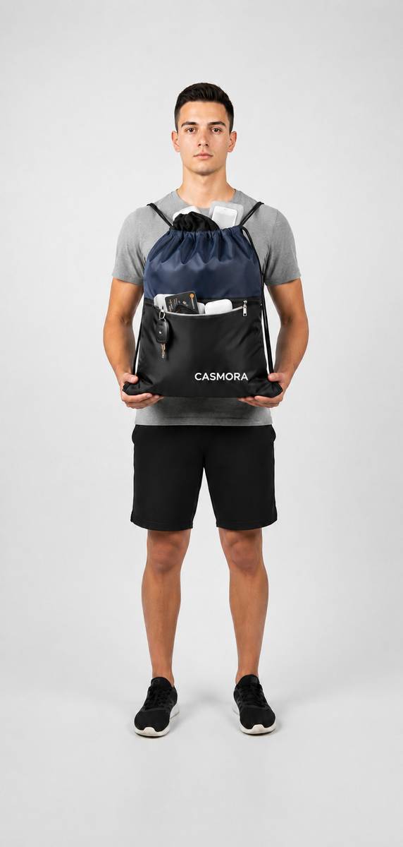 Day backpack Drawstring Gym Bags Dori Bag Sports Yoga Travel Cycling Swimming 10 L Backpack — photo 3