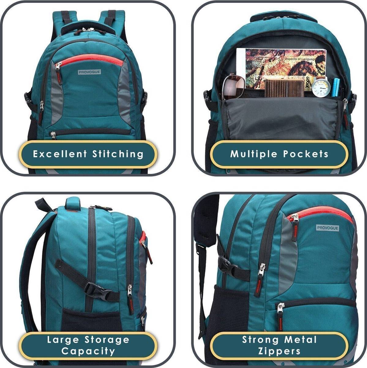 PROVOGUE with rain cover and reflective strip 35 L Laptop Backpack — photo 3